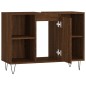 vidaXL Badschrank Braun Eichen-Optik 80x33x60 cm Holzwerkstoff vidaXL Badschrank Braun Eichen-Optik 80x33x60 cm Holzwerkstoff