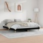 vidaXL Bettgestell Schwarz 160x200 cm Holzwerkstoff vidaXL Bettgestell Schwarz 160x200 cm Holzwerkstoff