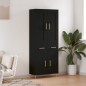 vidaXL Highboard Schwarz 69,5x34x180 cm Holzwerkstoff vidaXL Highboard Schwarz 69,5x34x180 cm Holzwerkstoff