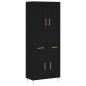 vidaXL Highboard Schwarz 69,5x34x180 cm Holzwerkstoff vidaXL Highboard Schwarz 69,5x34x180 cm Holzwerkstoff