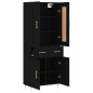 vidaXL Highboard Schwarz 69,5x34x180 cm Holzwerkstoff vidaXL Highboard Schwarz 69,5x34x180 cm Holzwerkstoff