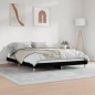vidaXL Bettgestell Schwarz 180x200 cm Holzwerkstoff vidaXL Bettgestell Schwarz 180x200 cm Holzwerkstoff