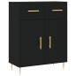 vidaXL Highboard Schwarz 69,5x34x180 cm Holzwerkstoff vidaXL Highboard Schwarz 69,5x34x180 cm Holzwerkstoff