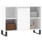 vidaXL Badschrank Hochglanz-Weiß 80x33x60 cm Holzwerkstoff vidaXL Badschrank Hochglanz-Weiß 80x33x60 cm Holzwerkstoff