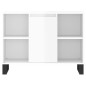vidaXL Badschrank Hochglanz-Weiß 80x33x60 cm Holzwerkstoff vidaXL Badschrank Hochglanz-Weiß 80x33x60 cm Holzwerkstoff