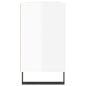 vidaXL Badschrank Hochglanz-Weiß 80x33x60 cm Holzwerkstoff vidaXL Badschrank Hochglanz-Weiß 80x33x60 cm Holzwerkstoff