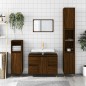 vidaXL Badschrank Braun Eichen-Optik 80x33x60 cm Holzwerkstoff vidaXL Badschrank Braun Eichen-Optik 80x33x60 cm Holzwerkstoff