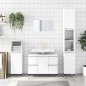 vidaXL Badschrank Weiß 80x33x60 cm Holzwerkstoff vidaXL Badschrank Weiß 80x33x60 cm Holzwerkstoff