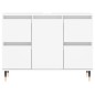 vidaXL Badschrank Weiß 80x33x60 cm Holzwerkstoff vidaXL Badschrank Weiß 80x33x60 cm Holzwerkstoff
