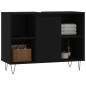 vidaXL Badschrank Schwarz 80x33x60 cm Holzwerkstoff vidaXL Badschrank Schwarz 80x33x60 cm Holzwerkstoff