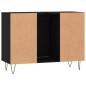 vidaXL Badschrank Schwarz 80x33x60 cm Holzwerkstoff vidaXL Badschrank Schwarz 80x33x60 cm Holzwerkstoff