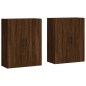 vidaXL Wandschränke 2 Stk. Braun Eichen-Optik 69,5x34x90 cm vidaXL Wandschränke 2 Stk. Braun Eichen-Optik 69,5x34x90 cm