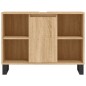vidaXL Badschrank Sonoma-Eiche 80x33x60 cm Holzwerkstoff vidaXL Badschrank Sonoma-Eiche 80x33x60 cm Holzwerkstoff