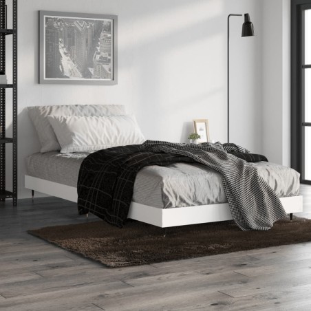 vidaXL Bettgestell Weiß 90x190 cm Holzwerkstoff