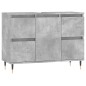 vidaXL Badschrank Betongrau 80x33x60 cm Holzwerkstoff vidaXL Badschrank Betongrau 80x33x60 cm Holzwerkstoff
