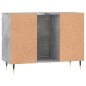 vidaXL Badschrank Betongrau 80x33x60 cm Holzwerkstoff vidaXL Badschrank Betongrau 80x33x60 cm Holzwerkstoff