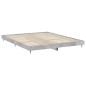 vidaXL Bettgestell Betongrau 160x200 cm Holzwerkstoff vidaXL Bettgestell Betongrau 160x200 cm Holzwerkstoff