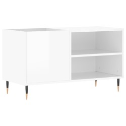 vidaXL Plattenschrank Hochglanz-Weiß 85x38x48 cm Holzwerkstoff