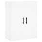 Highboard Weiß 69,5x34x180 cm Holzwerkstoff Highboard Weiß 69,5x34x180 cm Holzwerkstoff