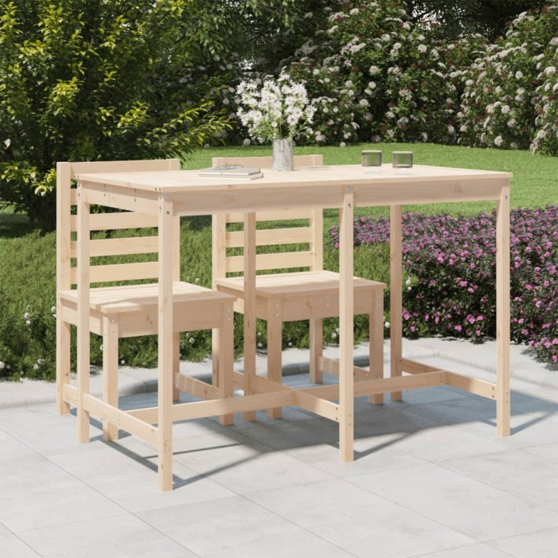 vidaXL Gartentisch 159,5x82,5x110 cm Massivholz Kiefer vidaXL Gartentisch 159,5x82,5x110 cm Massivholz Kiefer