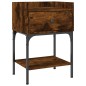 vidaXL Nachttisch Räuchereiche 40,5x31x60 cm Holzwerkstoff vidaXL Nachttisch Räuchereiche 40,5x31x60 cm Holzwerkstoff