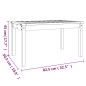 vidaXL Gartentisch Honigbraun 82,5x50,5x45 cm Massivholz Kiefer vidaXL Gartentisch Honigbraun 82,5x50,5x45 cm Massivholz Kiefer