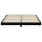 vidaXL Bettgestell Schwarz 160x200 cm Holzwerkstoff vidaXL Bettgestell Schwarz 160x200 cm Holzwerkstoff