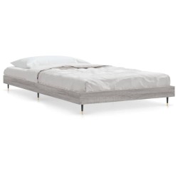 vidaXL Bettgestell Grau Sonoma 90x200 cm Holzwerkstoff