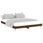 vidaXL Bettgestell Braun Eichen-Optik 200x200 cm Holzwerkstoff vidaXL Bettgestell Braun Eichen-Optik 200x200 cm Holzwerkstoff