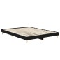 vidaXL Bettgestell Schwarz 140x190 cm Holzwerkstoff vidaXL Bettgestell Schwarz 140x190 cm Holzwerkstoff