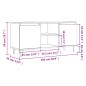 vidaXL TV-Schrank Hochglanz-Weiß 104x35x50 cm Holzwerkstoff vidaXL TV-Schrank Hochglanz-Weiß 104x35x50 cm Holzwerkstoff