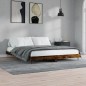 vidaXL Bettgestell Räuchereiche 120x200 cm Holzwerkstoff vidaXL Bettgestell Räuchereiche 120x200 cm Holzwerkstoff