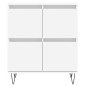 Sideboards 2 Stk. Weiß Holzwerkstoff Sideboards 2 Stk. Weiß Holzwerkstoff