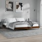 vidaXL Bettgestell Braun Eichen-Optik 160x200 cm Holzwerkstoff vidaXL Bettgestell Braun Eichen-Optik 160x200 cm Holzwerkstoff