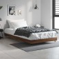 vidaXL Bettgestell Braun Eichen-Optik 90x200 cm Holzwerkstoff vidaXL Bettgestell Braun Eichen-Optik 90x200 cm Holzwerkstoff