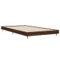 vidaXL Bettgestell Braun Eichen-Optik 90x200 cm Holzwerkstoff vidaXL Bettgestell Braun Eichen-Optik 90x200 cm Holzwerkstoff