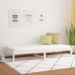 vidaXL Tagesbett Weiß 90x200 cm Massivholz Kiefer
