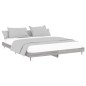 vidaXL Bettgestell Grau Sonoma 140x200 cm Holzwerkstoff vidaXL Bettgestell Grau Sonoma 140x200 cm Holzwerkstoff