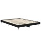 vidaXL Bettgestell Schwarz 135x190 cm Holzwerkstoff vidaXL Bettgestell Schwarz 135x190 cm Holzwerkstoff