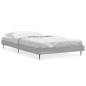 vidaXL Bettgestell Grau Sonoma 90x190 cm Holzwerkstoff vidaXL Bettgestell Grau Sonoma 90x190 cm Holzwerkstoff