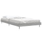 vidaXL Bettgestell Grau Sonoma 90x190 cm Holzwerkstoff vidaXL Bettgestell Grau Sonoma 90x190 cm Holzwerkstoff