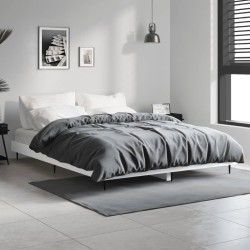vidaXL Bettgestell Weiß 140x190 cm Holzwerkstoff