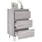 vidaXL Nachttisch Grau Sonoma 40x35x69 cm Holzwerkstoff vidaXL Nachttisch Grau Sonoma 40x35x69 cm Holzwerkstoff