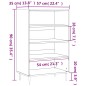 vidaXL Highboard Braun Eichen-Optik 57x35x90 cm Holzwerkstoff vidaXL Highboard Braun Eichen-Optik 57x35x90 cm Holzwerkstoff