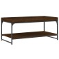 vidaXL Couchtisch Braun Eichen-Optik 100x49x45 cm Holzwerkstoff vidaXL Couchtisch Braun Eichen-Optik 100x49x45 cm Holzwerkstoff