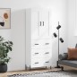 vidaXL Highboard Weiß 69,5x34x180 cm Holzwerkstoff vidaXL Highboard Weiß 69,5x34x180 cm Holzwerkstoff