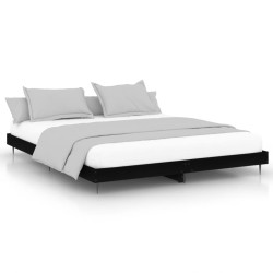 vidaXL Bettgestell Schwarz 180x200 cm Holzwerkstoff
