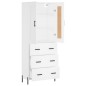 vidaXL Highboard Weiß 69,5x34x180 cm Holzwerkstoff vidaXL Highboard Weiß 69,5x34x180 cm Holzwerkstoff
