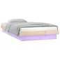 vidaXL Massivholzbett mit LEDs 90x190 cm vidaXL Massivholzbett mit LEDs 90x190 cm