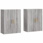 Wandschränke 2 Stk. Grau Sonoma 69,5x34x90 cm Wandschränke 2 Stk. Grau Sonoma 69,5x34x90 cm